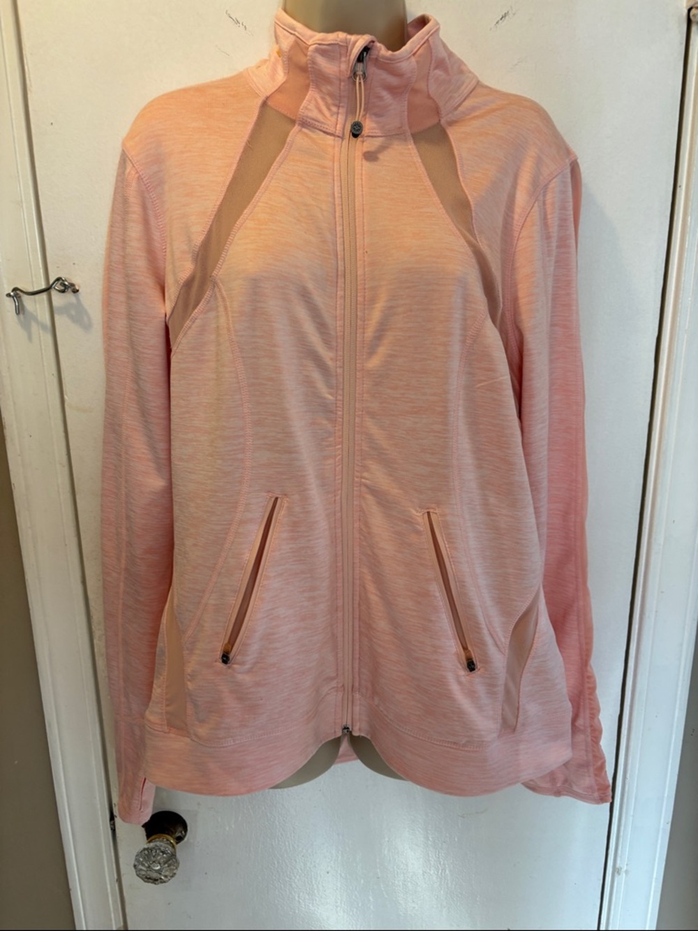 Tangerine Large Full-Zip Women's active wear Jacket mesh 26-126-1